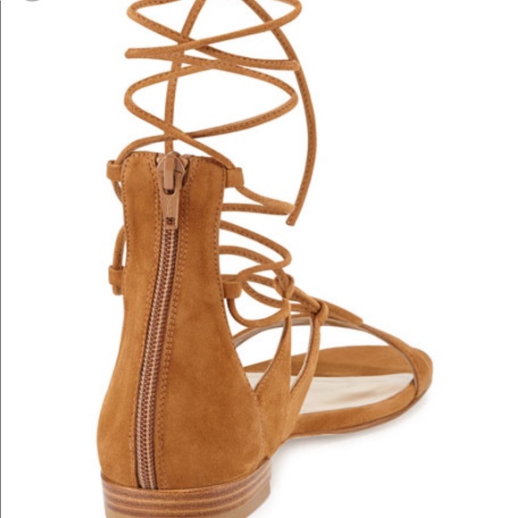 Stuart Weitzman tie-up suede sandals - Picture 2 of 7